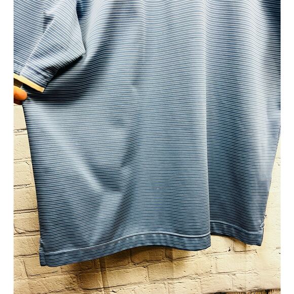 Callaway Golf Heather Micro Stripe Mens Polo Shirt Size XL 100% Polyester - Picture 3 of 11
